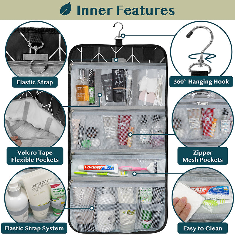Rollout Hanging Toiletry Organizer Bag