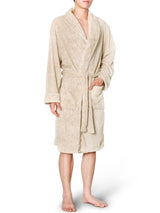 Men's Melange Fleece Robe