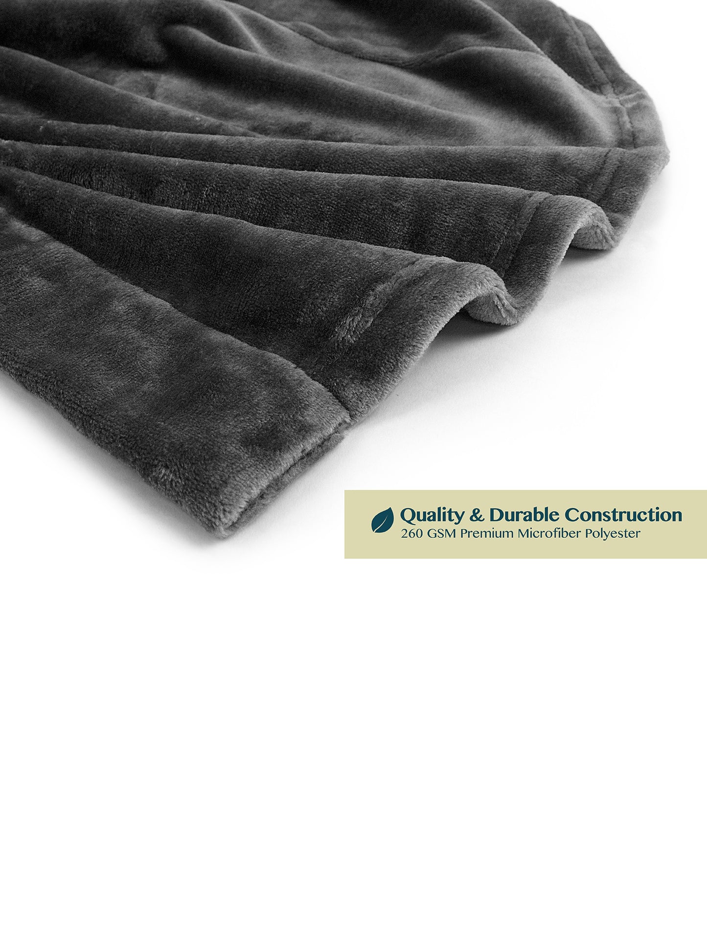 Men's Satin Trim Fleece Robe