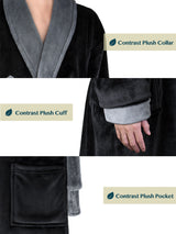 Men's Two-Tone Fleece Robe