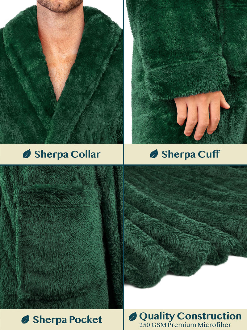 Men's Sherpa Fluffy Robe
