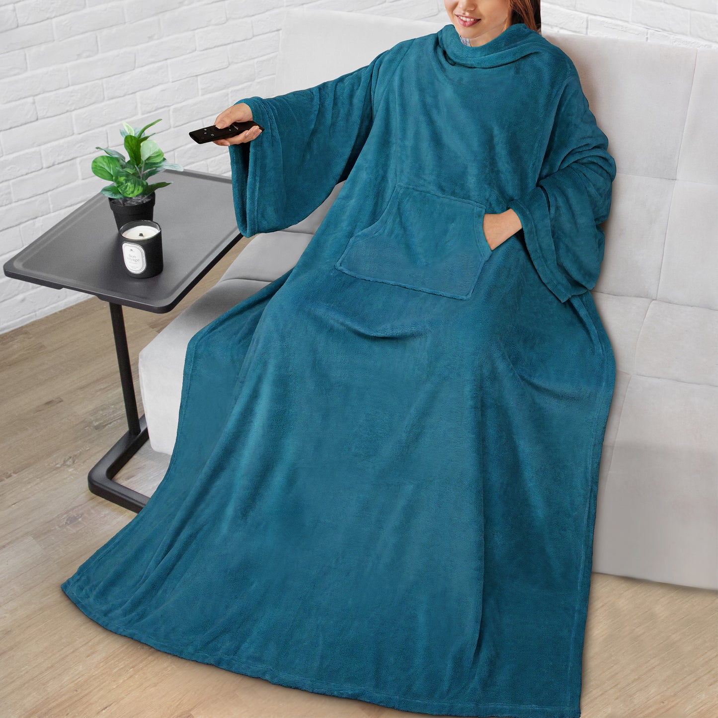 Blanket with Sleeves - Kangaroo Pocket