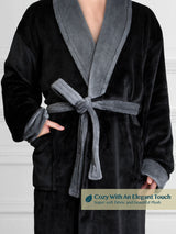 Men's Two-Tone Fleece Robe