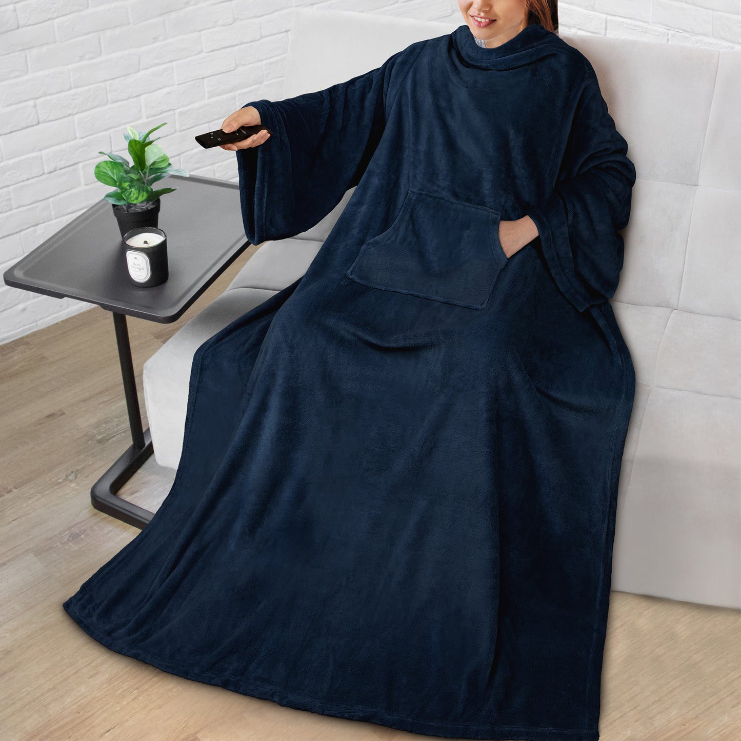 Blanket with Sleeves - Kangaroo Pocket