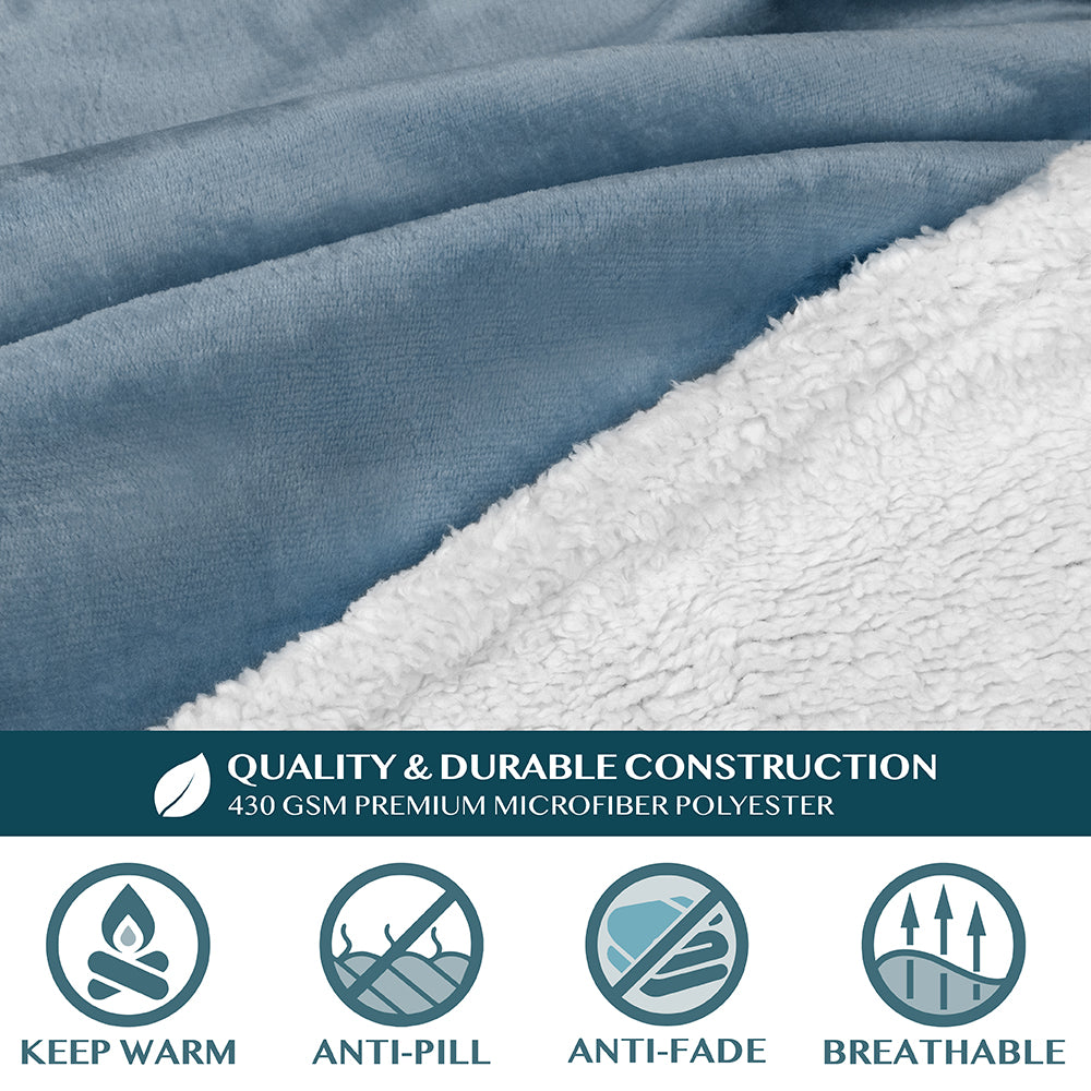Blanket with Sleeves - Patch Pocket