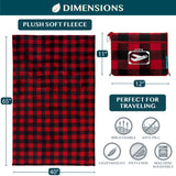 Airplane Fleece Travel Blanket Pillow