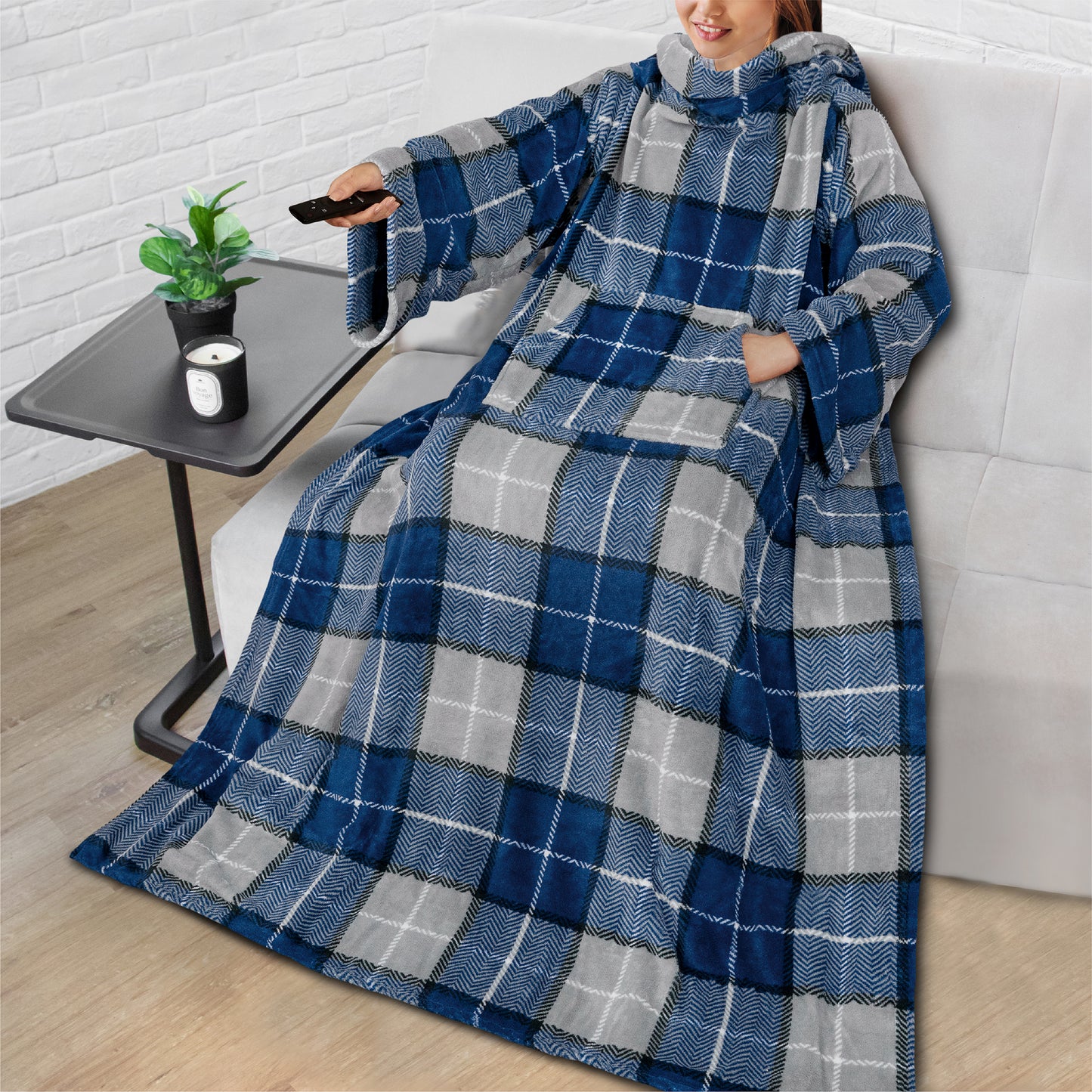 Blanket with Sleeves - Kangaroo Pocket