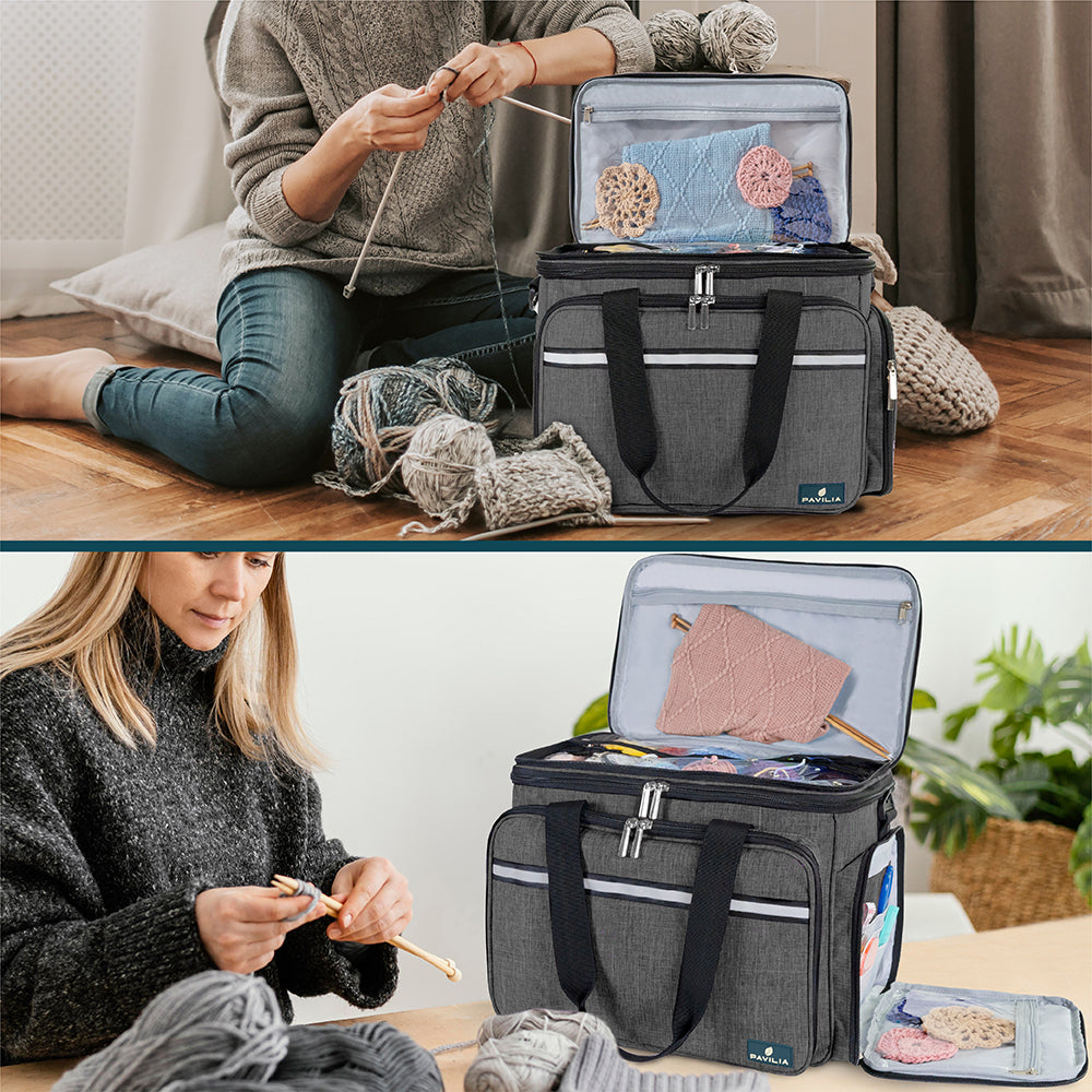 Large Yarn Organizer Knitting Bag