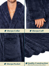 Men's Sherpa Fluffy Robe