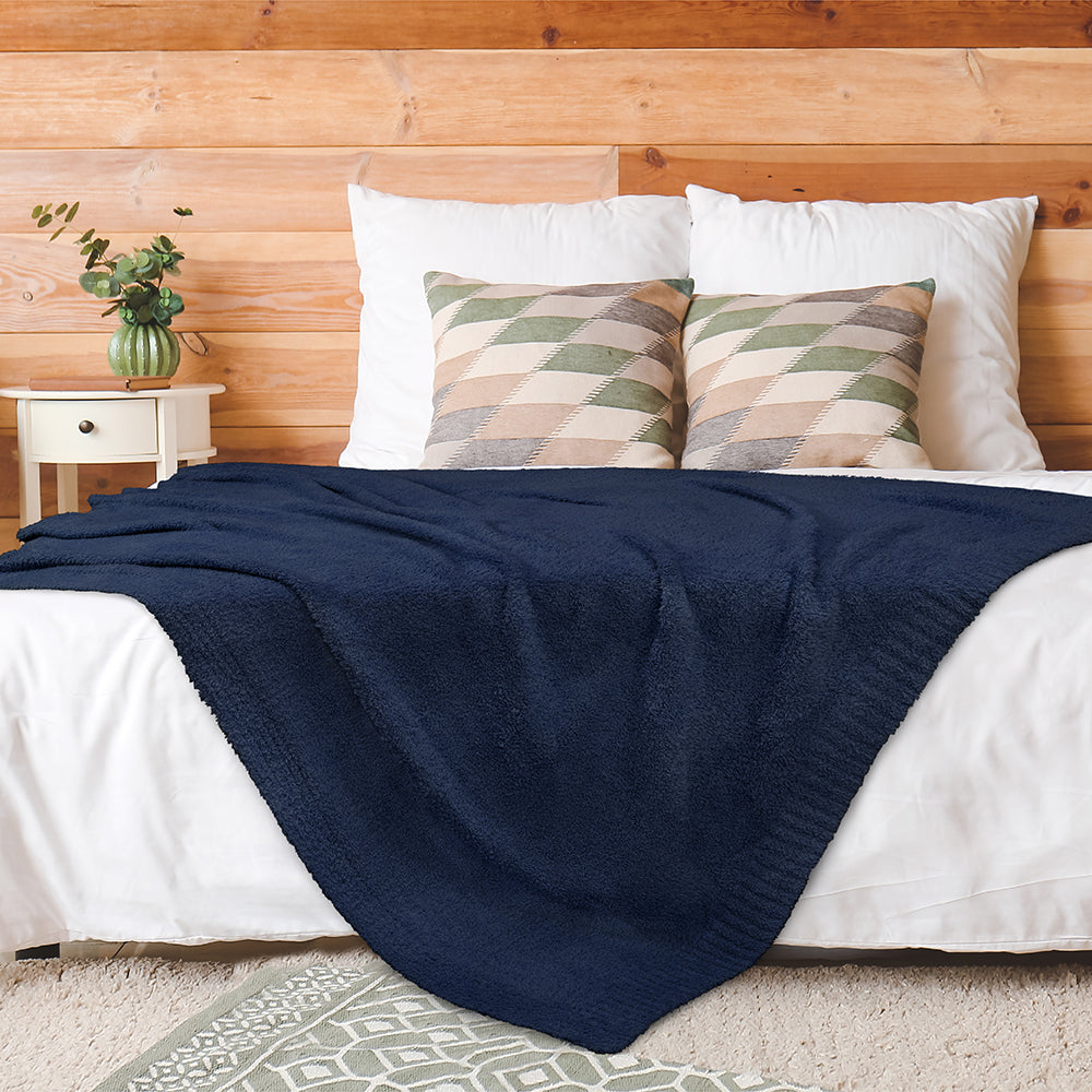 Buttery Soft Fluffy Knit Blanket