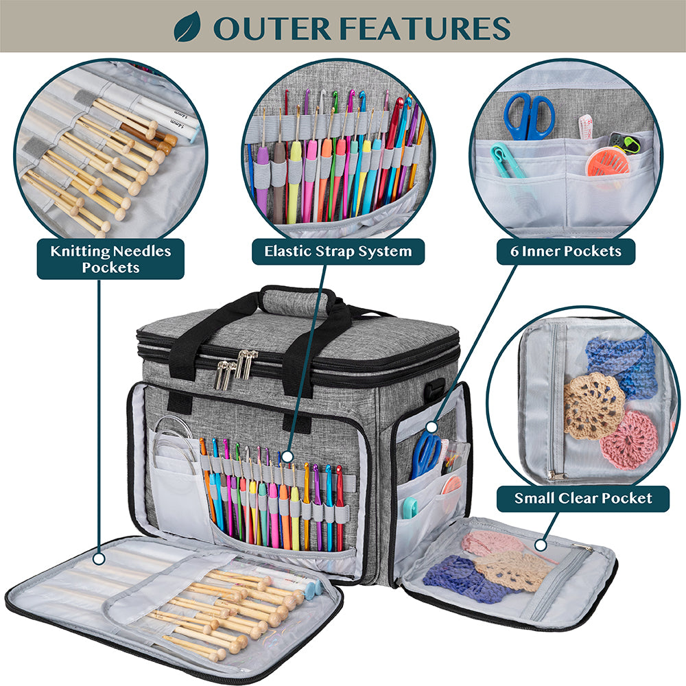 Large Yarn Organizer Knitting Bag