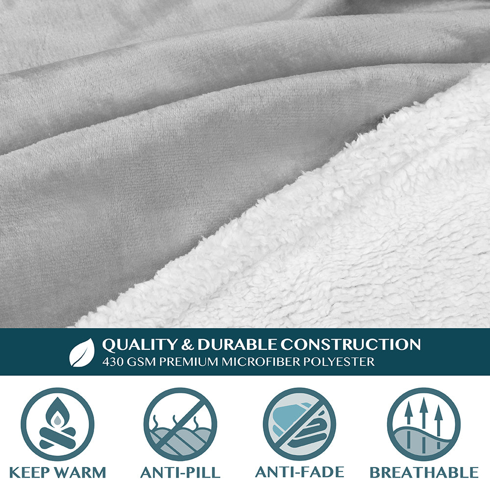 Blanket with Sleeves - Patch Pocket
