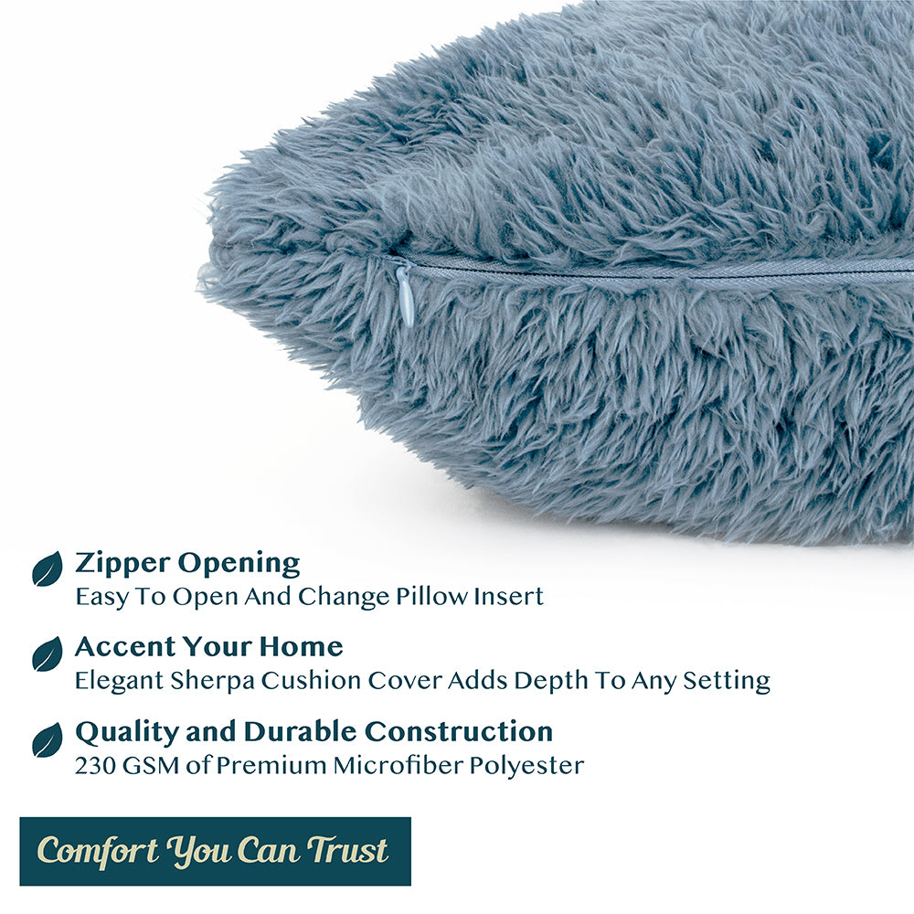 Sherpa Fleece Pillow Cover - Set of 2