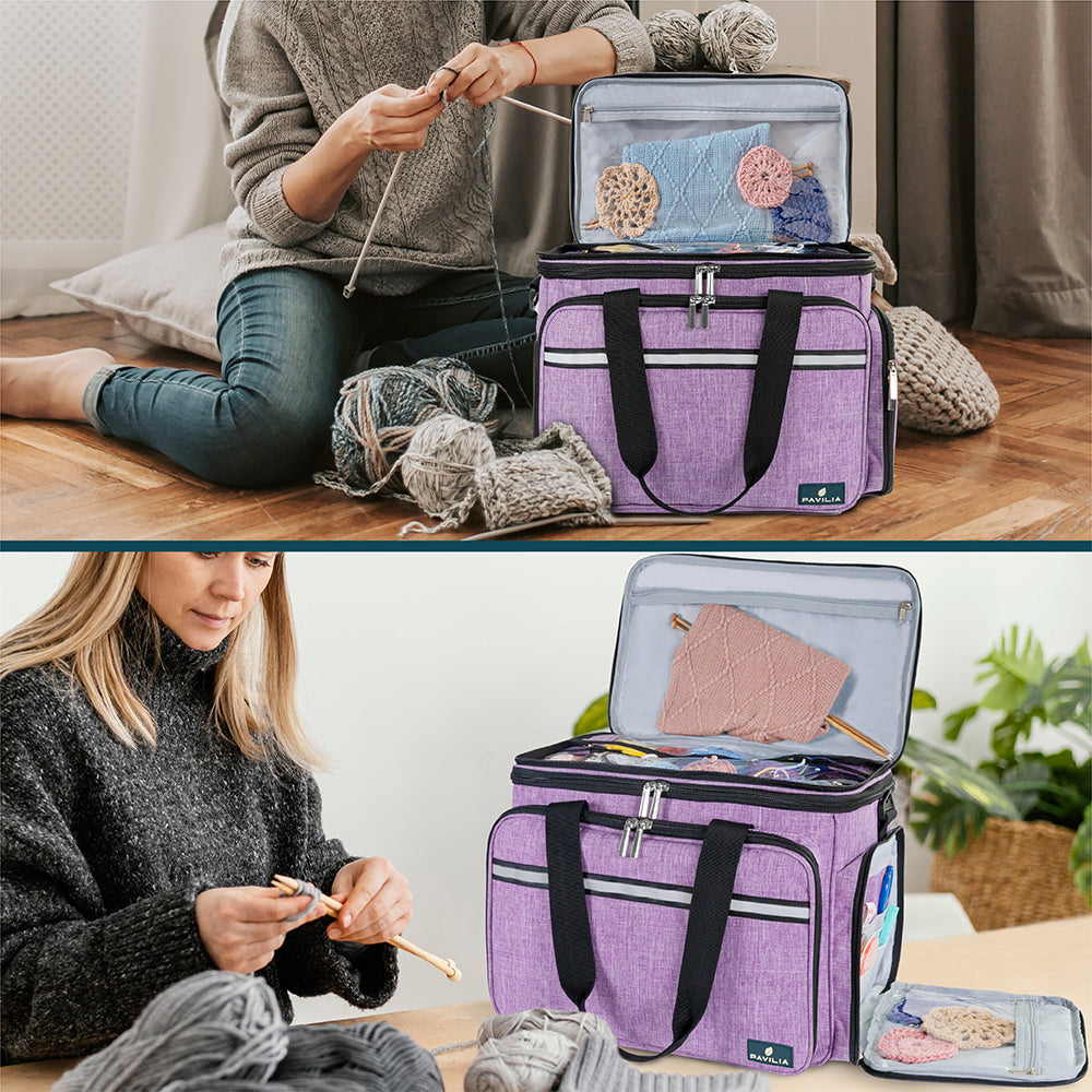 Large Yarn Organizer Knitting Bag