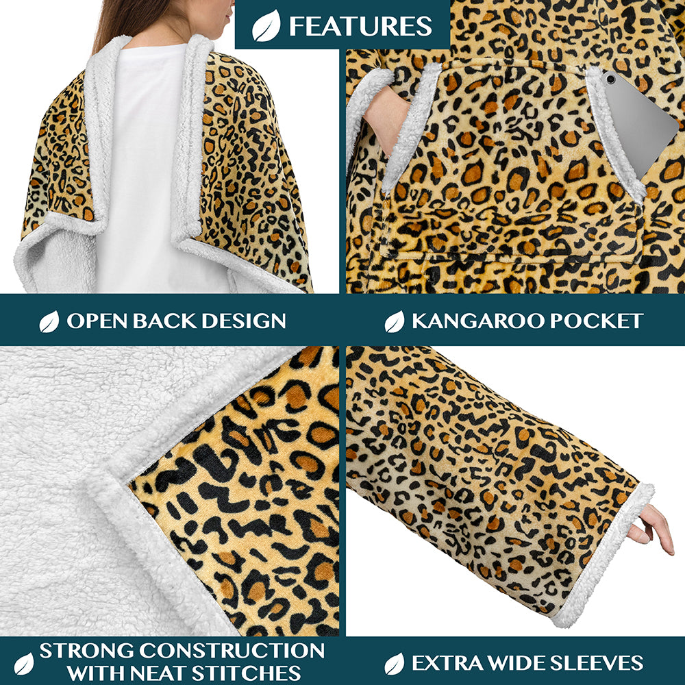 Blanket with Sleeves - Kangaroo Pocket