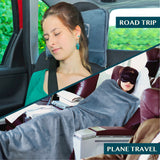 Airplane Fleece Travel Blanket Pillow