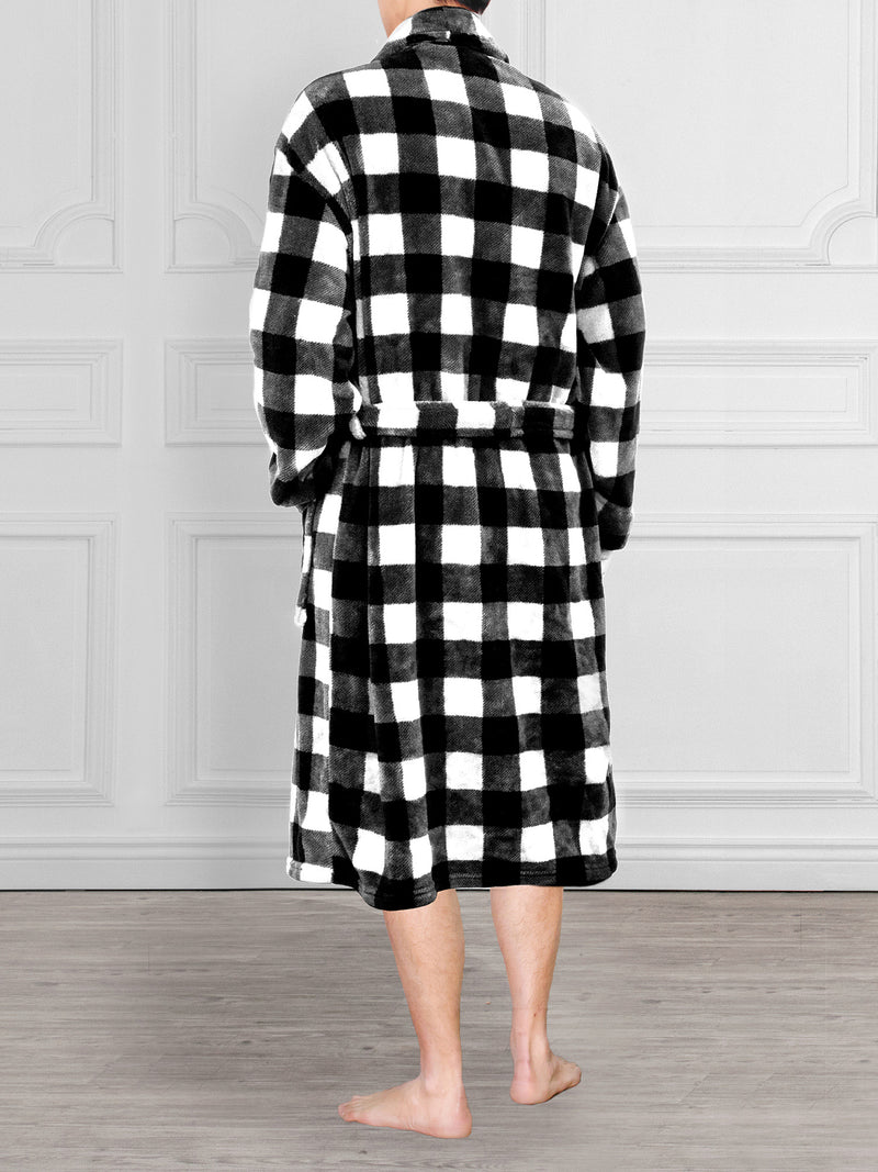 Men's Checkered Robe