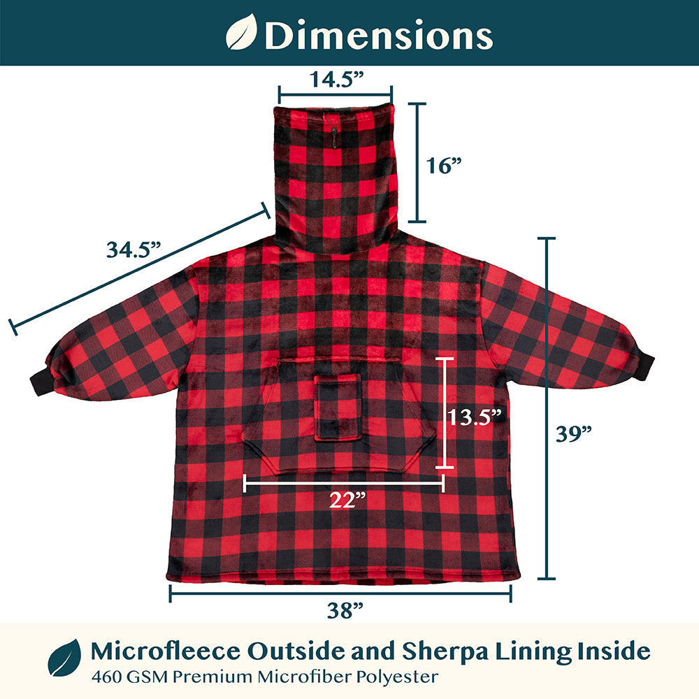 Neck Warmer Sweatshirt Hoodie Blanket