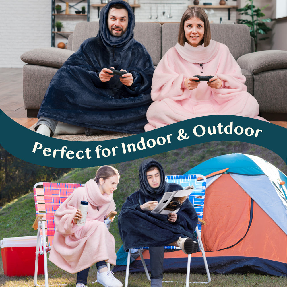 Neck Warmer Sweatshirt Hoodie Blanket