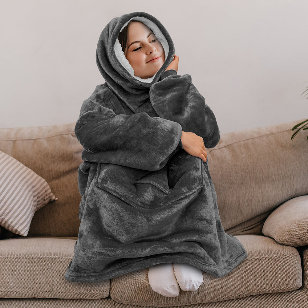 Neck Warmer Sweatshirt Hoodie Blanket