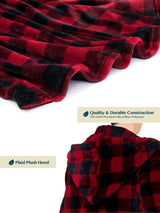 Men's Checkered Robe with Hood