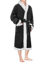 Men's Premium Sherpa Fleece Robe
