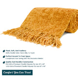 Chenille Tassel Fringe Throw Blanket