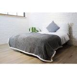 Melange Sherpa Fleece Throw Blanket