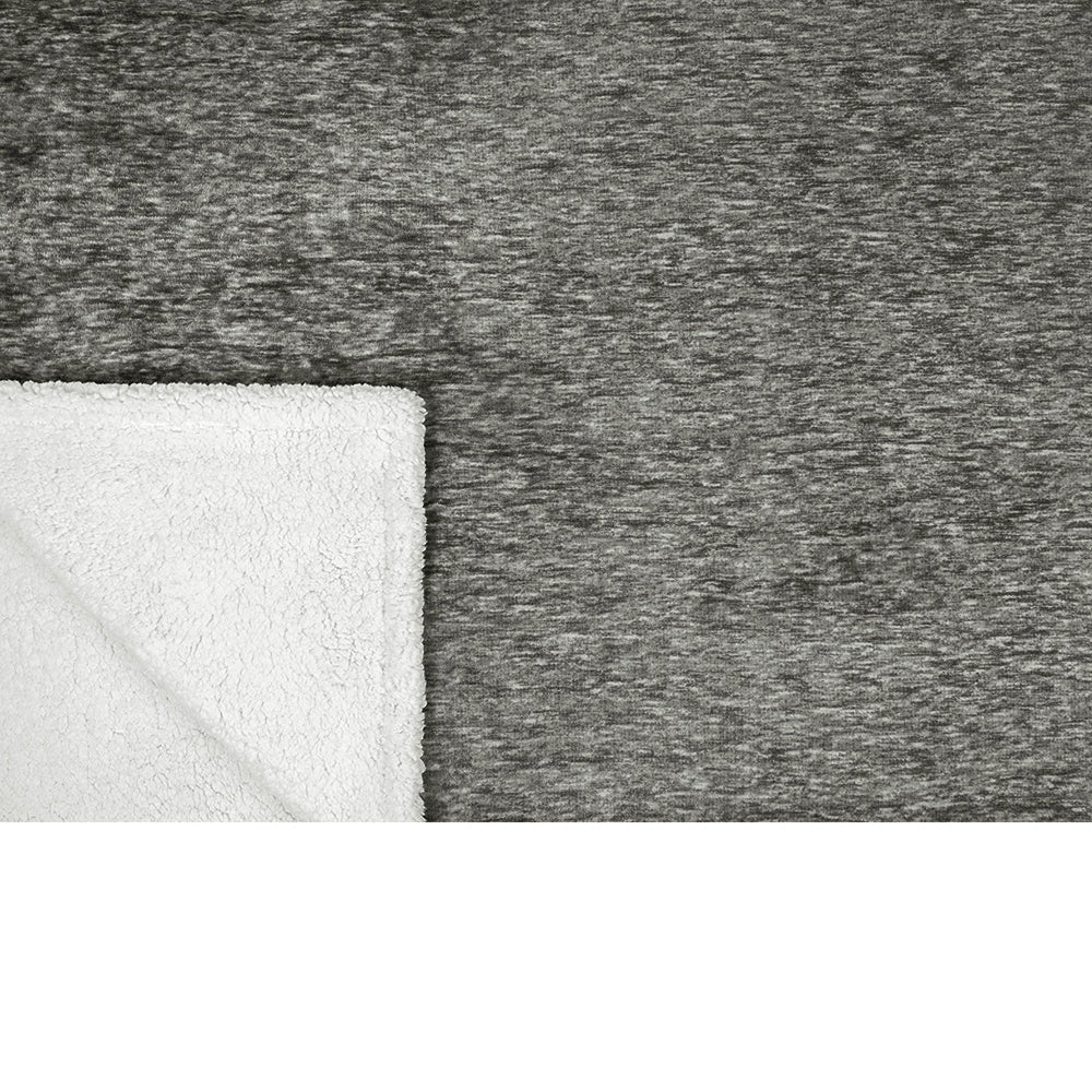 Melange Sherpa Fleece Throw Blanket