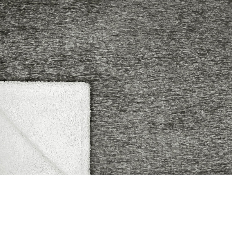 Melange Sherpa Fleece Throw Blanket