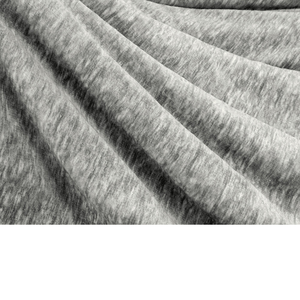 Melange Sherpa Fleece Throw Blanket