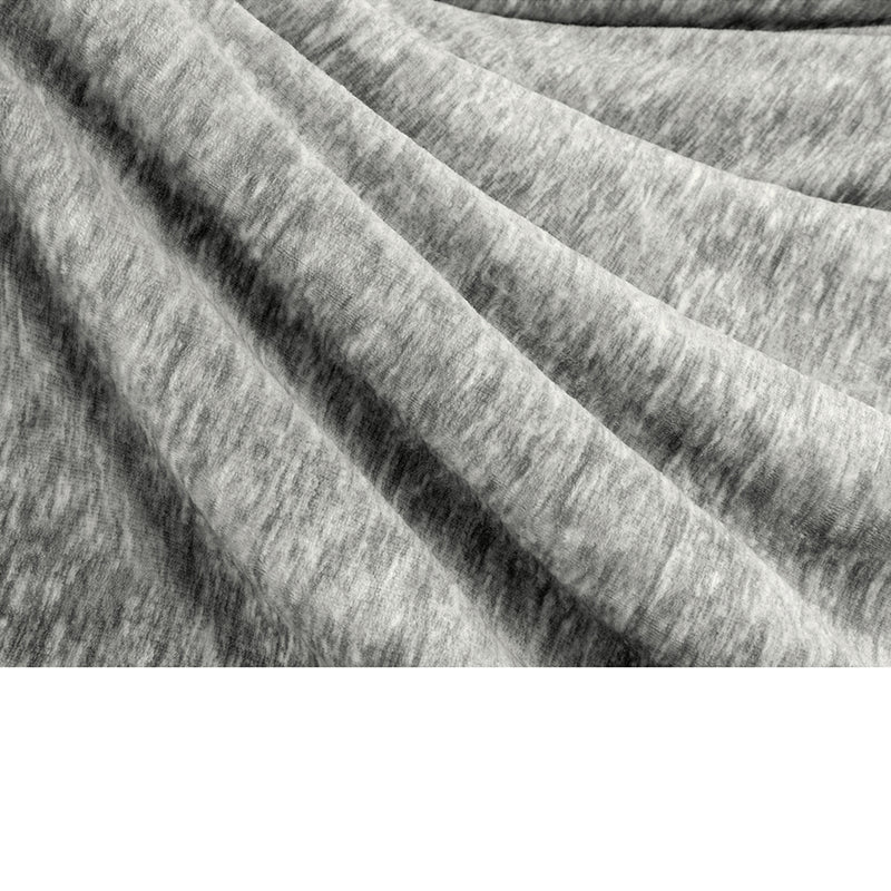Melange Sherpa Fleece Throw Blanket