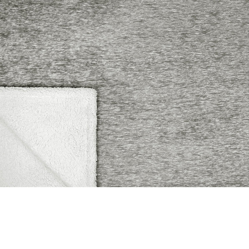 Melange Sherpa Fleece Throw Blanket