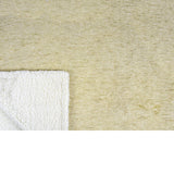 Melange Sherpa Fleece Throw Blanket