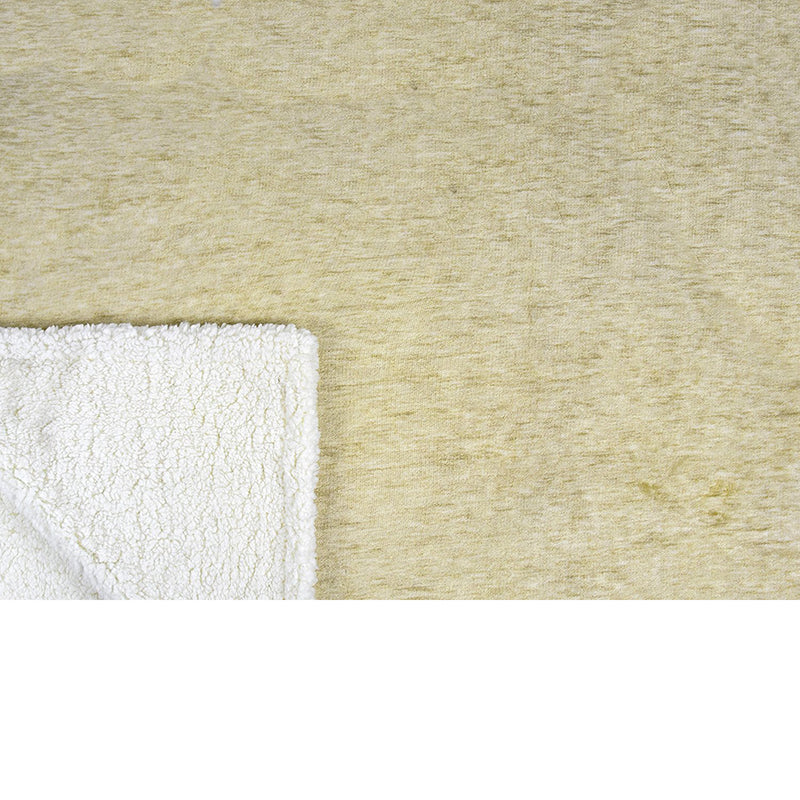 Melange Sherpa Fleece Throw Blanket