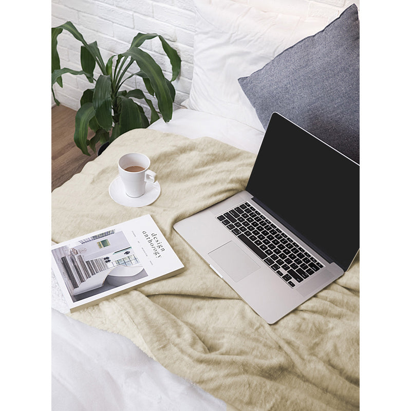 Melange Sherpa Fleece Throw Blanket