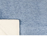 Melange Sherpa Fleece Throw Blanket