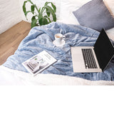 Melange Sherpa Fleece Throw Blanket