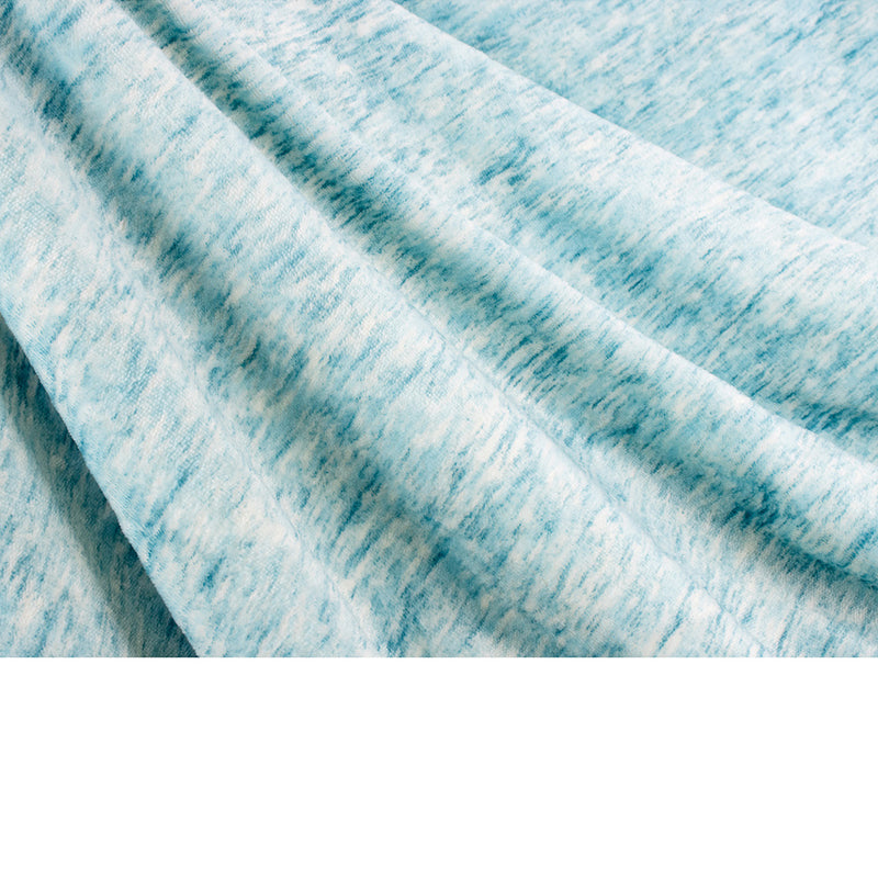 Melange Sherpa Fleece Throw Blanket