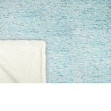 Melange Sherpa Fleece Throw Blanket