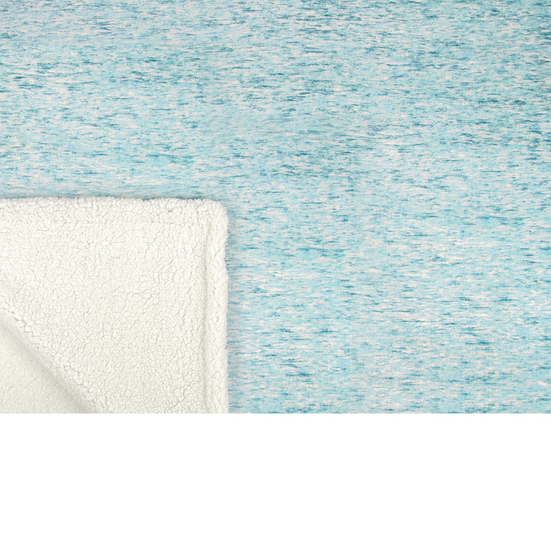 Melange Sherpa Fleece Throw Blanket