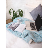 Melange Sherpa Fleece Throw Blanket