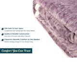 Melange Sherpa Fleece Throw Blanket