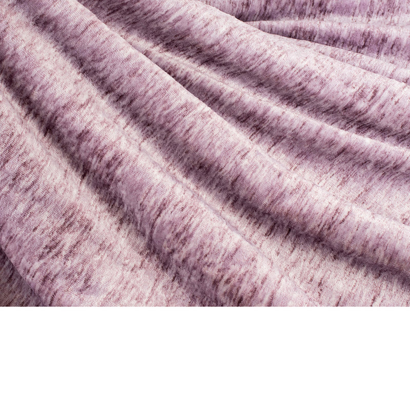 Melange Sherpa Fleece Throw Blanket