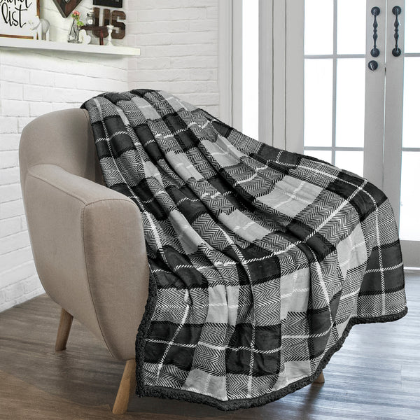 Plaid Sherpa Blanket