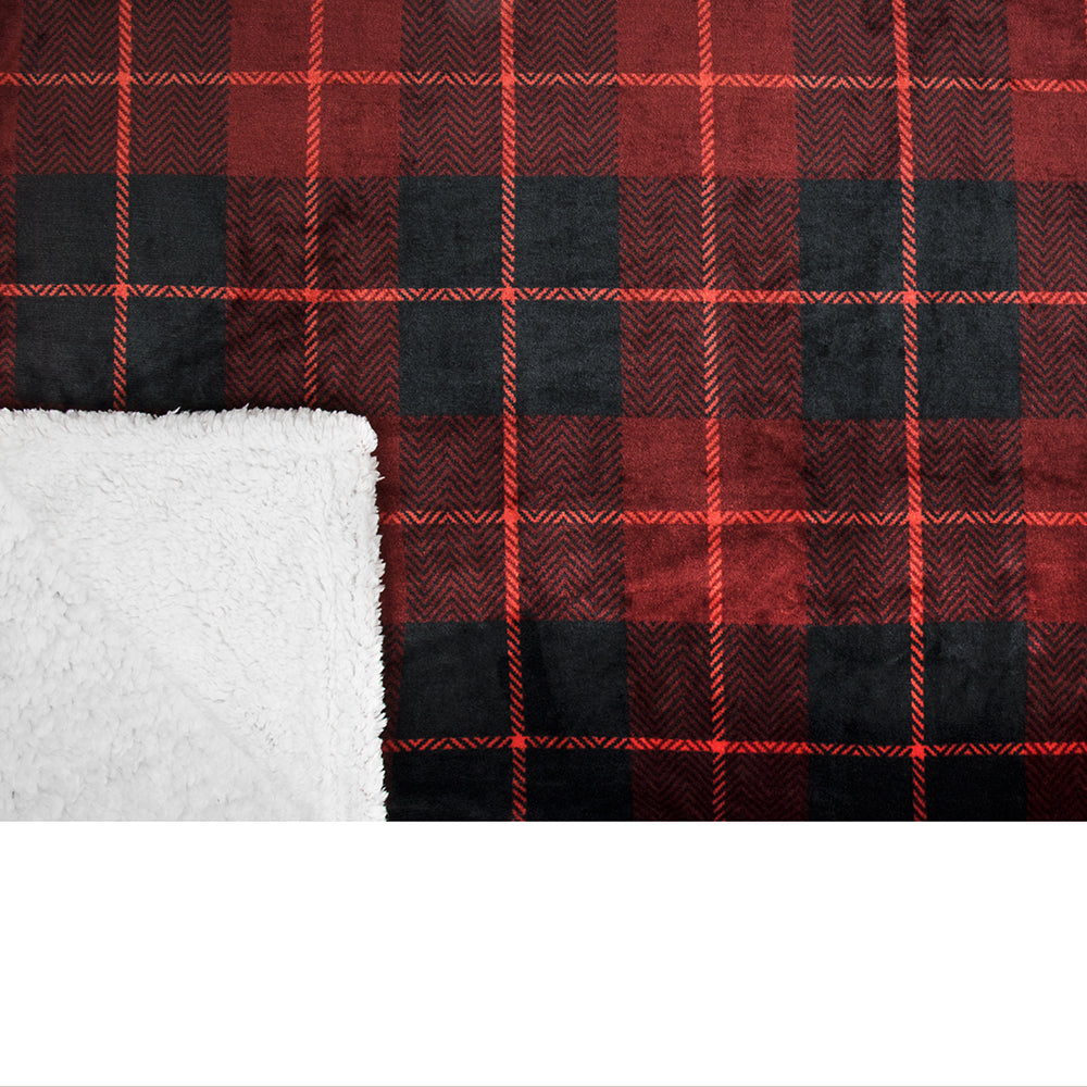 Plaid Sherpa Blanket