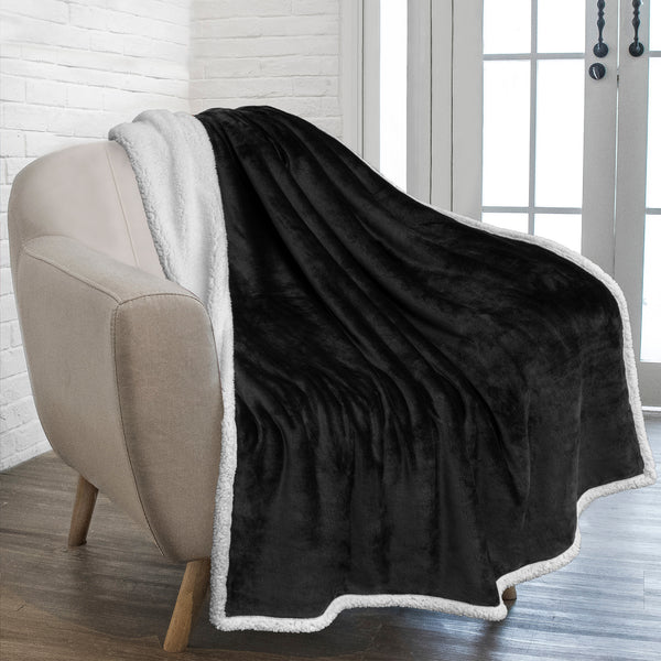 Premium Sherpa Fleece Throw Blanket