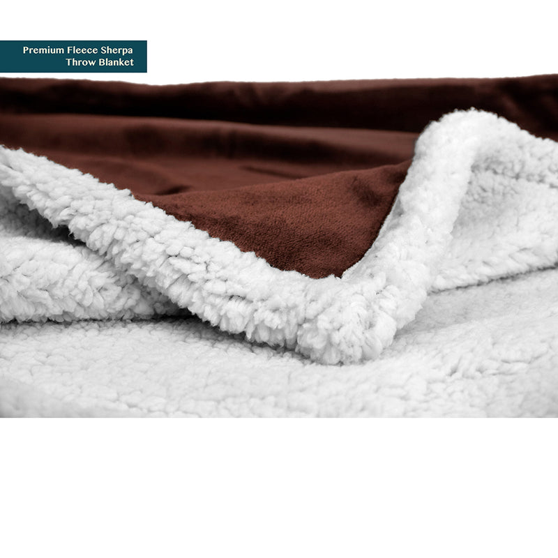 Premium Sherpa Fleece Throw Blanket