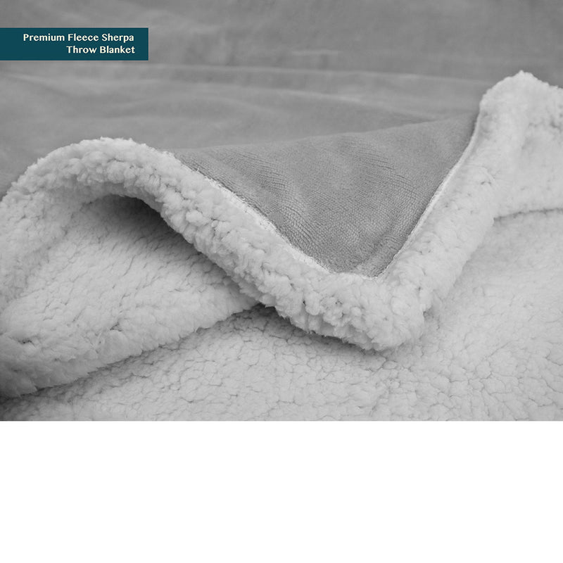 Premium Sherpa Fleece Throw Blanket
