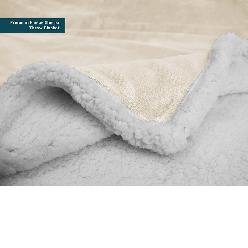 Premium Sherpa Fleece Throw Blanket